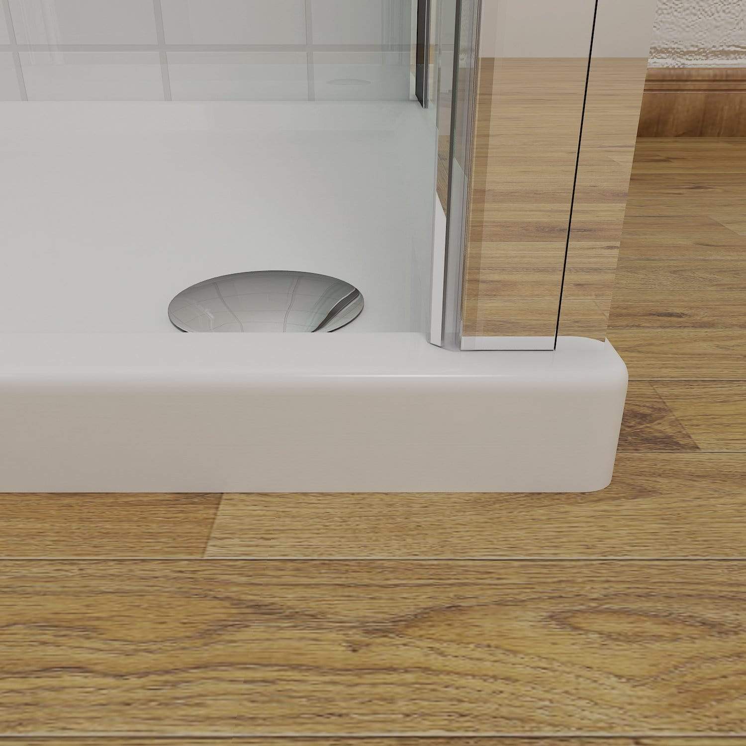 ELEGANT SHOWERS Bathroom Frameless Pivot Shower Screen Alumium- Elegantshowers