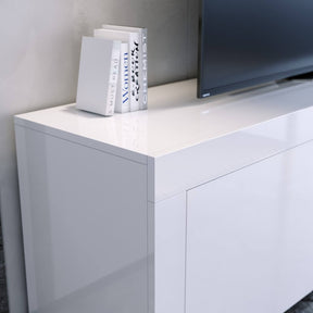 1500mm 16 Colors LED TV Entertainment Storage Unit White Detail 7
