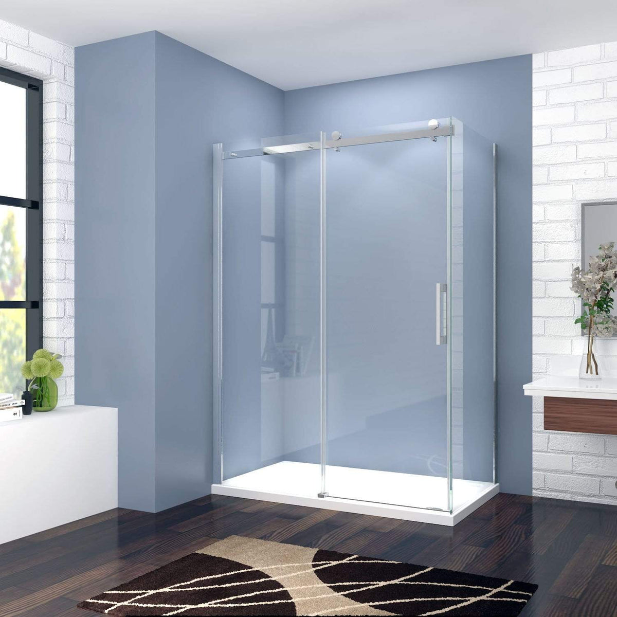 ELEGANT SHOWERS Frameless Sliding Shower Screens Luxury Bathroom - Elegantshowers