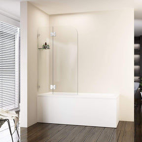 ELEGANT SHOWERS Over Bath Shower Screen Swing Glass - Elegantshowers