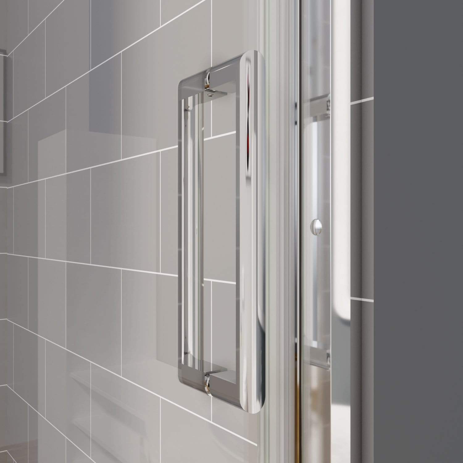 ELEGANT SHOWERS 3 Panel Sliding Door with Side panel Shower Enclosure Handle- Elegantshowers