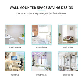1200x800mm Bathroom LED Mirror Wall mounted Anti Fogging High definition - Elegantshowers