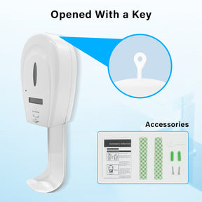 Soap/Alcohol Sanitizer Dispenser,Temperature display screen,Temperature measurement,Automatic Quick Spary,Alarm Warning - Elegantshowers