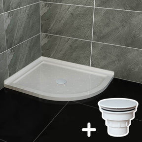 ELEGANT SHOWERS Extra Strong Acrylic Fiberglass Curved Shower Base-800x1000mm - Elegantshowers