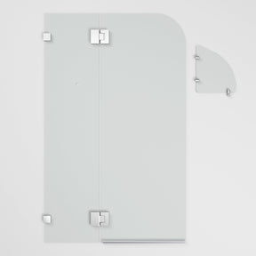 ELEGANT SHOWERS Over Bath Shower Screen Swing Glass - Elegantshowers