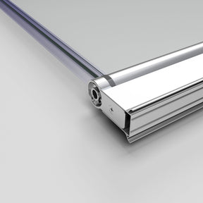Frameless Over Bath Shower Screen Swing Panel 100% Failsafe 800x1450mm Adjustable Width- Elegantshowers