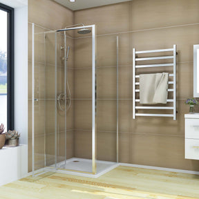 ELEGANT SHOWERS Semi-Frameless Pivot Shower Screen Cubical Adjustable - Elegantshowers