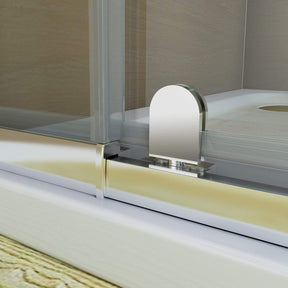 ELEGANT SHOWERS Semi-Frameless Pivot Shower Screen Cubical Track- Elegantshowers