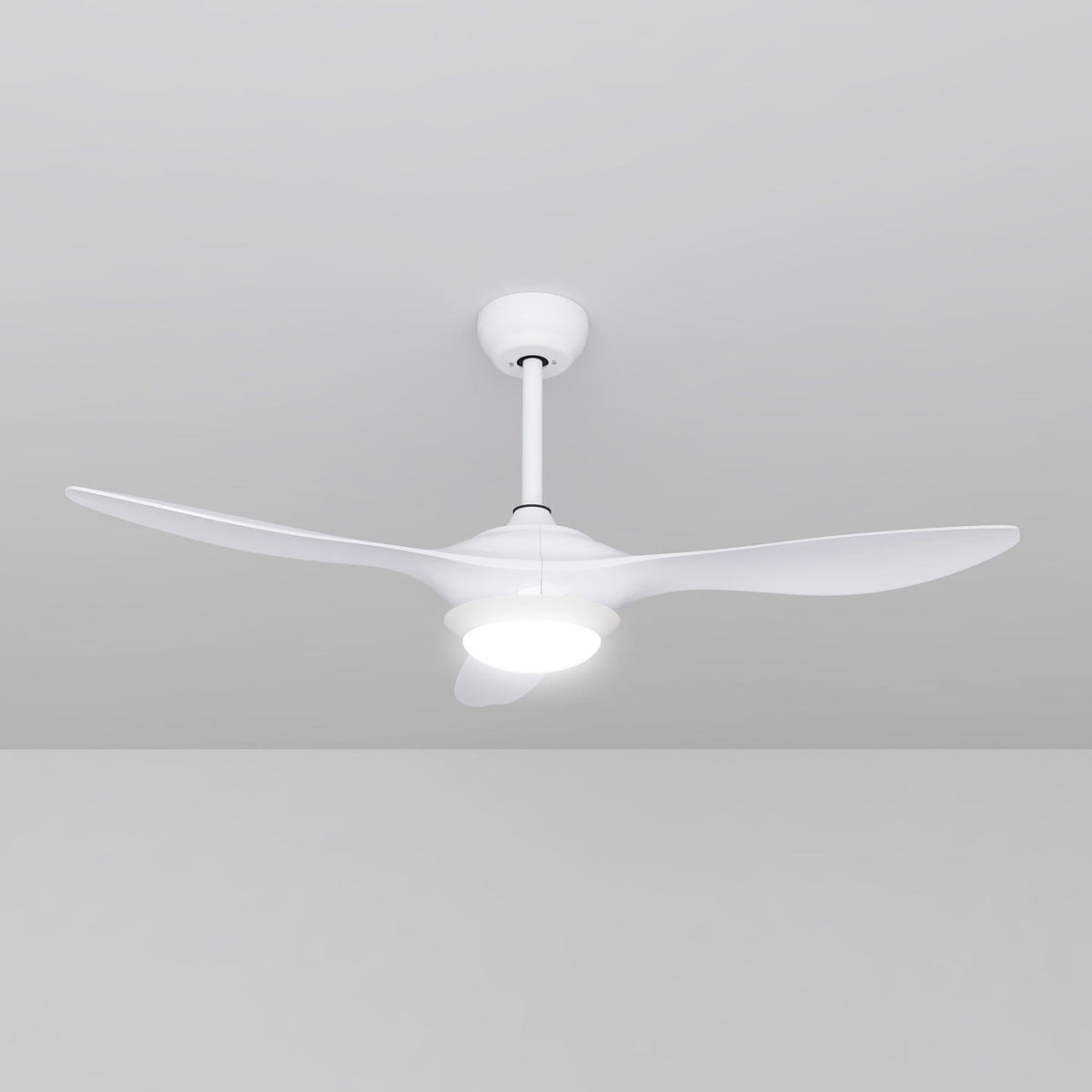 1320mm 52" Ceiling Fan DC 3 Blades With LED Light And Remote Control - Elegantshowers