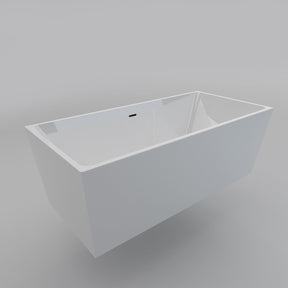 ELEGANT SHOWERS Bathroom Square Free Standing Bath Tub Acrylic-1500/1700x800x600mm - Elegantshowers