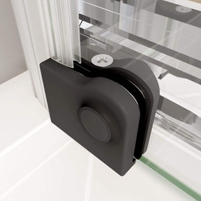 ELEGANT SHOWERS 3 Panel Sliding Door with Side panel Shower Enclosure Roller- Elegantshowers