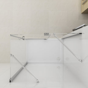 Fully Frameless Pivot Shower Screen Bathroom Cubical Safety Glass - Elegantshowers
