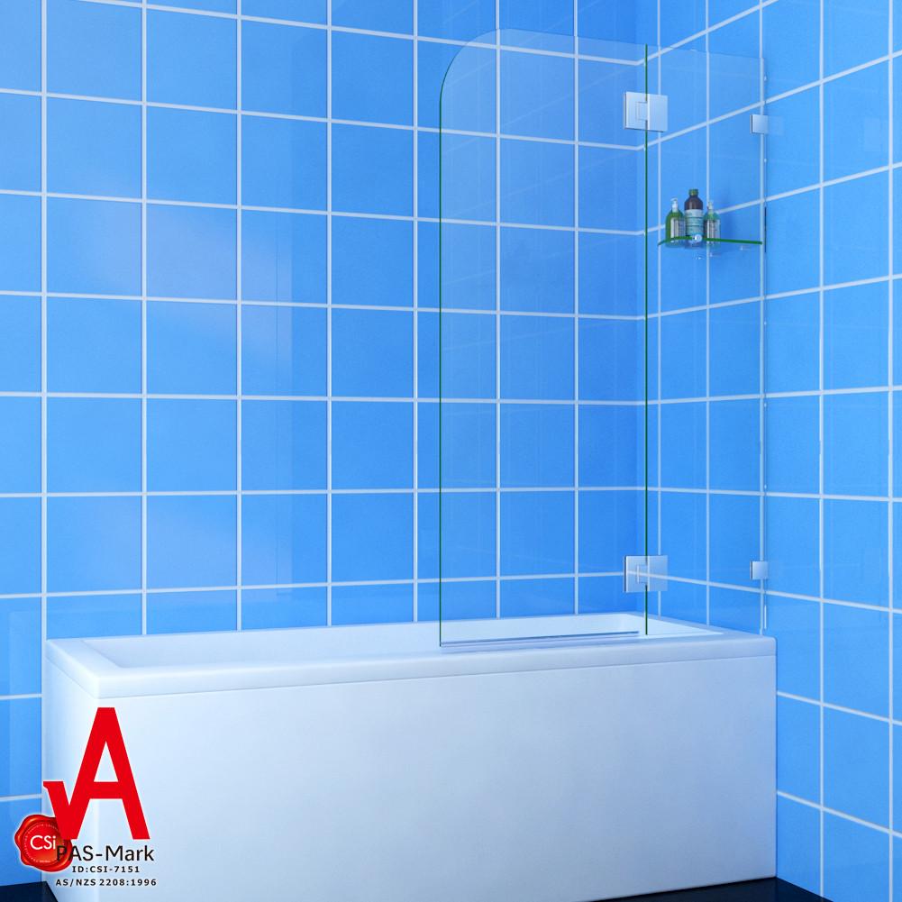 ELEGANT SHOWERS Over Bath Shower Screen Swing Glass - Elegantshowers