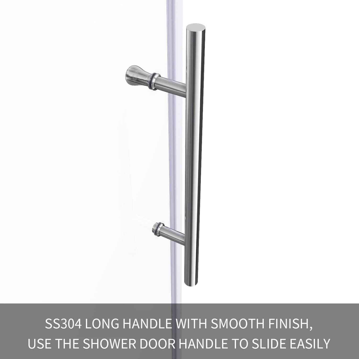 ELEGANT Frameless Sliding Shower Screen Fully Framless Design Luxurious Solid Fitting,Resists Rust - Elegantshowers