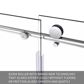ELEGANT Frameless Sliding Shower Screen Fully Framless Design Luxurious Solid Fitting,Resists Rust - Elegantshowers