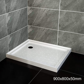 ELEGANT SHOWERS Square Shower Screen Base Thickened Acrylic - Elegantshowers