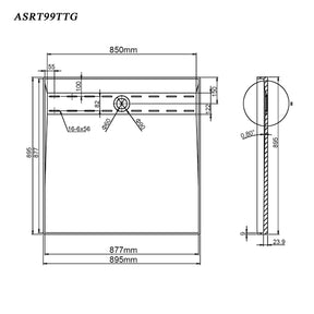ELEGANT Rectangle Durable SMC Shower Base Gray - Elegantshowers