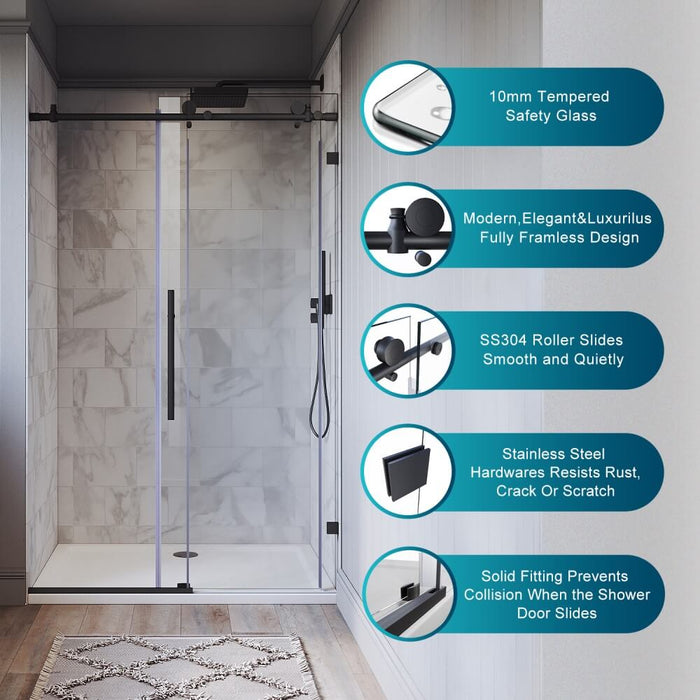 Elegant Showers Frameless 10mm Sliding Shower Screen