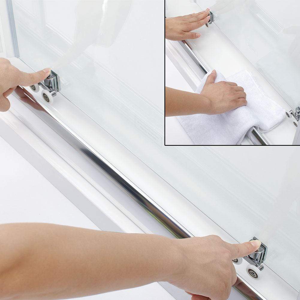 ELEGANT SHOWERS Framed Shower Sliding Screen Adjustable-Ideas - Elegantshowers