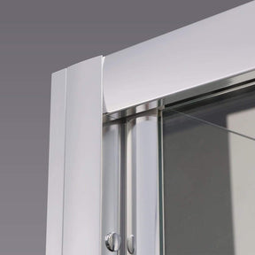 ELEGANT SHOWERS Folding Shower Screen Enclosure Aluminum - Elegantshowers