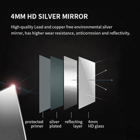 600x600mm Bathroom LED Round Mirror Touch Switch Anti Fogging Soft Yellow Light - Elegantshowers