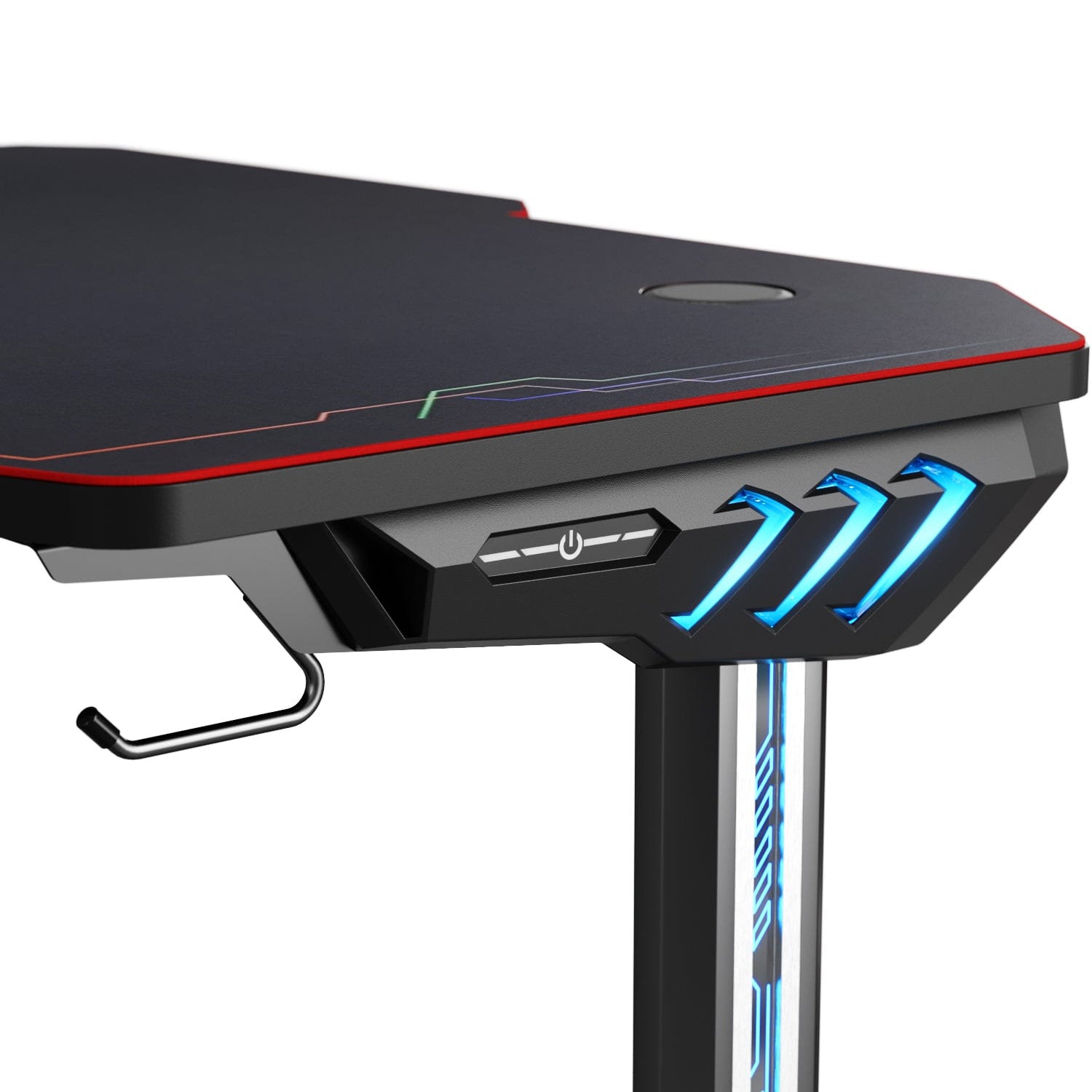 ELEGANT Gaming Desk LED Gaming Table PC Gamer Desk with RGB Light - Elegantshowers