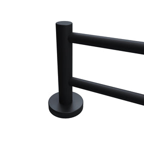 Black Towel Rail Bathroom Towel Rack Wall Mounted Stainless Steel - Elegantshowers