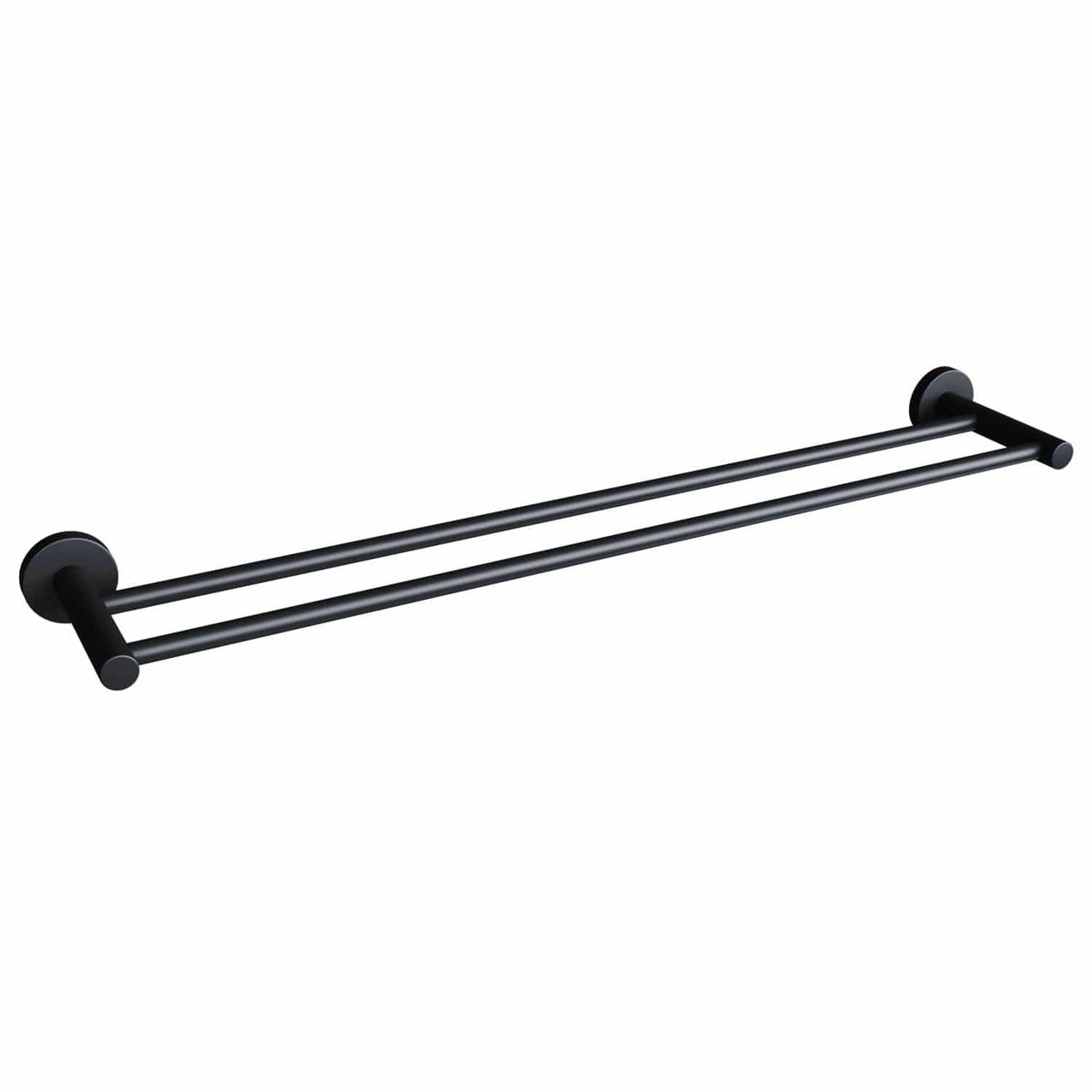 Black Towel Rail Bathroom Towel Rack Wall Mounted Stainless Steel - Elegantshowers