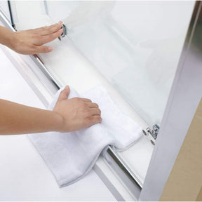 framed sliding shower door 6mm glass clean2