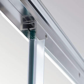 framed sliding shower door 6mm glass detail1