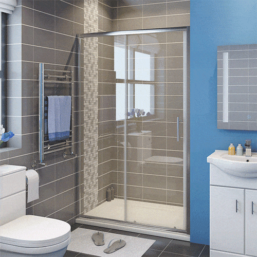 2 Panel Sliding Shower Screen Enclosure Door Elegant Showers