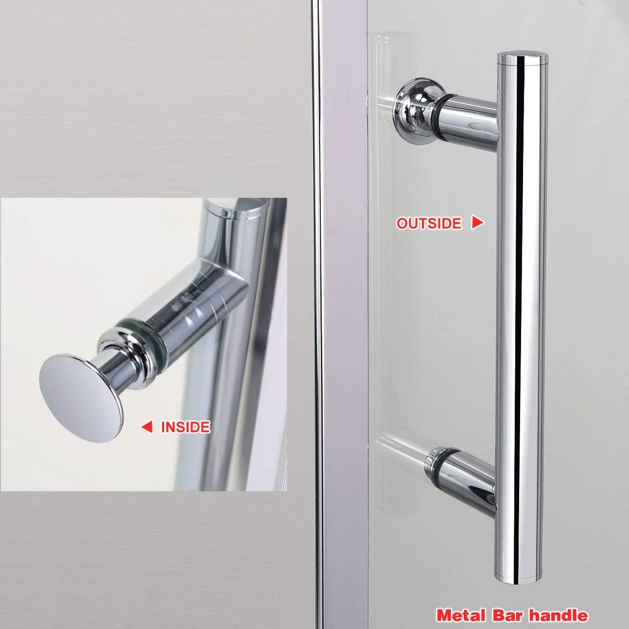 ELEGANT SHOWERS Framed Shower Sliding Screen Adjustable-Ideas - Elegantshowers