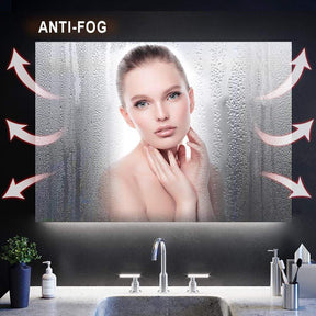 ELEGANT SHOWERS 1000x700mm Bathroom LED Mirror Touch Switch - Elegantshowers