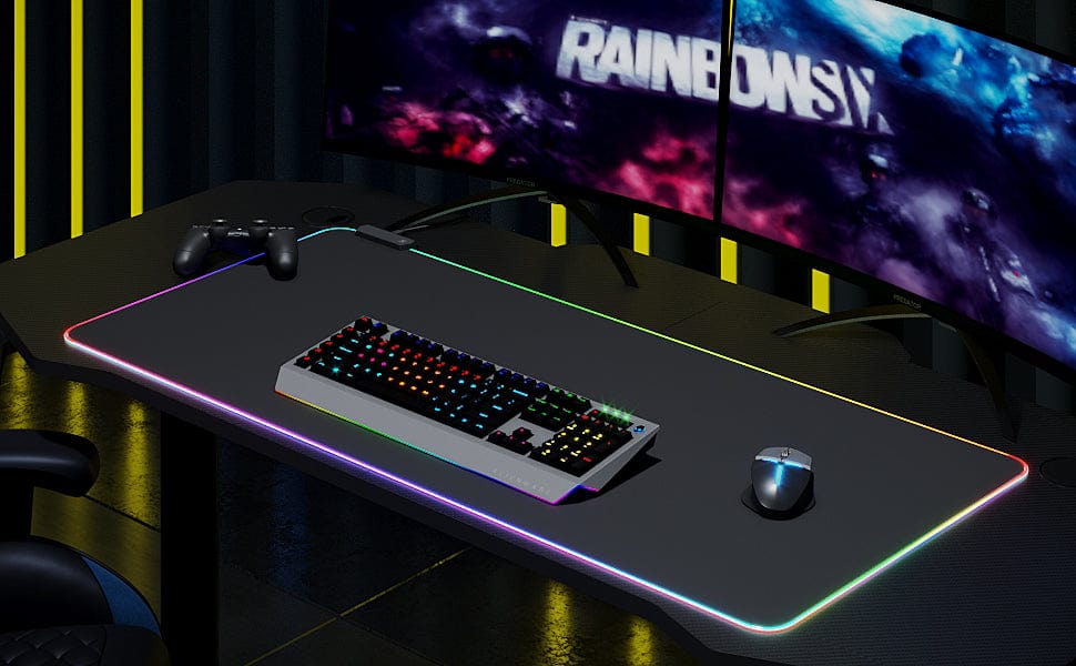 ELEGANT Gaming Mouse Pad with LED Light Extended Chroma RGB - Elegantshowers