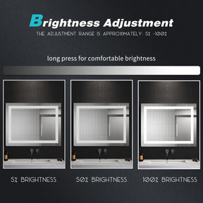 ELEGANT SHOWERS Anti-fog Bluetooth LED Illuminated Bathroom Mirror