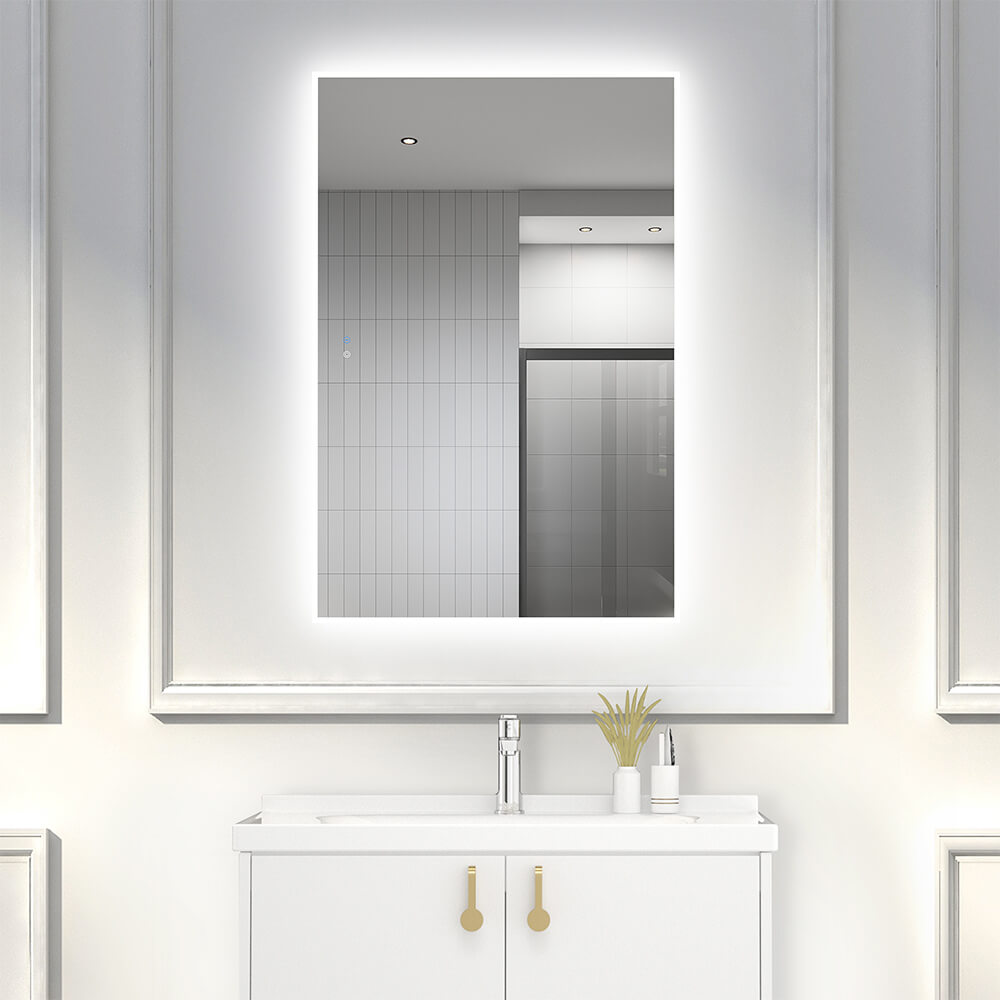 1500x1000mm Large Illuminated Led Bathroom Mirror Smart Touch Vanity Mirrors - Elegantshowers