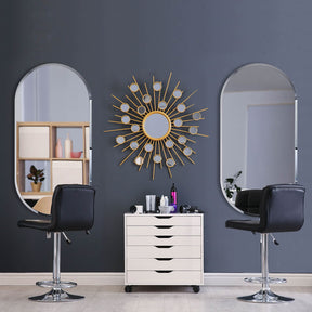 ELEGANT SHOWERS Anti-Fog Oval LED Illuminated Bathroom Mirror