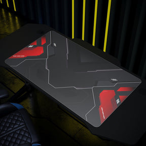 ELEGANT Mouse Pad Large Waterproof, Non-Slip Rubber Base, Black & Red Designed Keyboard Pad for Office and Gaming Table,894x566x3mm - Elegantshowers
