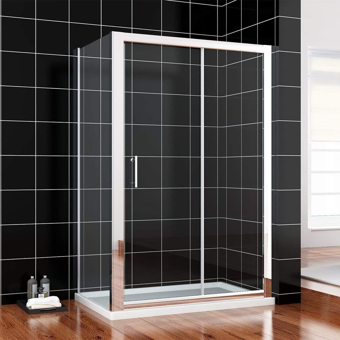 ELEGANT SHOWERS Framed Shower Sliding Screen Adjustable-Ideas - Elegantshowers