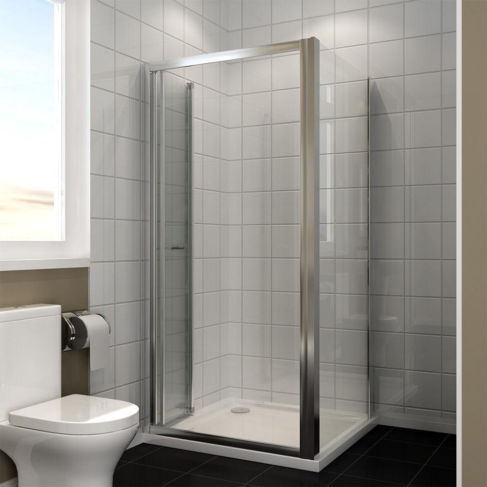 ELEGANT SHOWERS Folding Shower Screen Enclosure Space Saving Fits - Elegantshowers