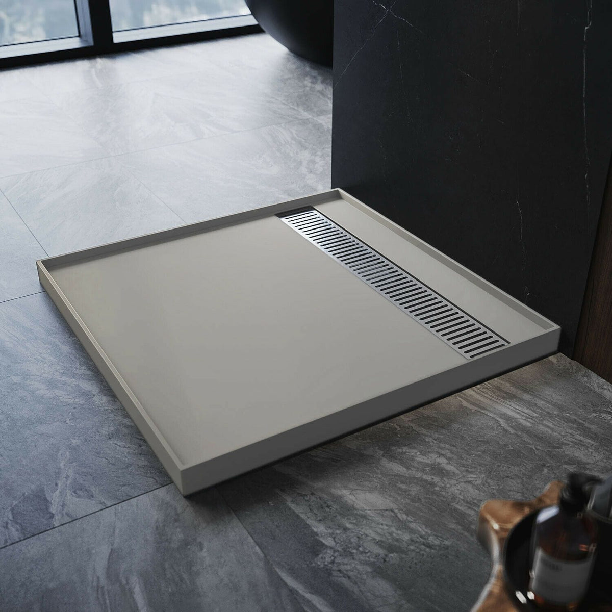 ELEGANT 900x900x40mm Tile Tray Square Durable SMC Shower Base Tile Over DIY - Elegantshowers